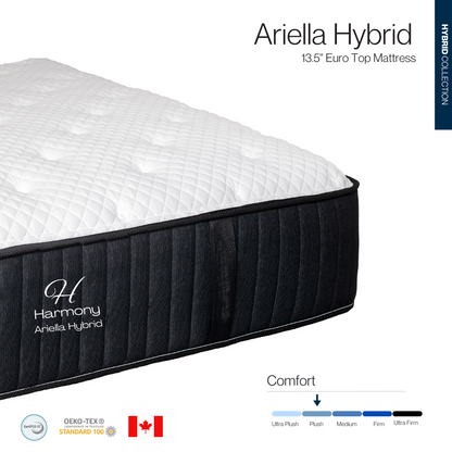 Ariella Hybrid - 13.5" Euro Top Mattress